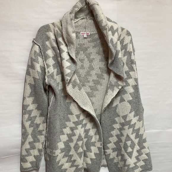 Woven ❤️ Heart Cardigan Sweater - Small - Picture 1 of 11